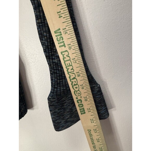 Theory Women’s SIZE P Cabled Print RibbedBoatneck Sweater with Bell Sleeves - Picture 8 of 15